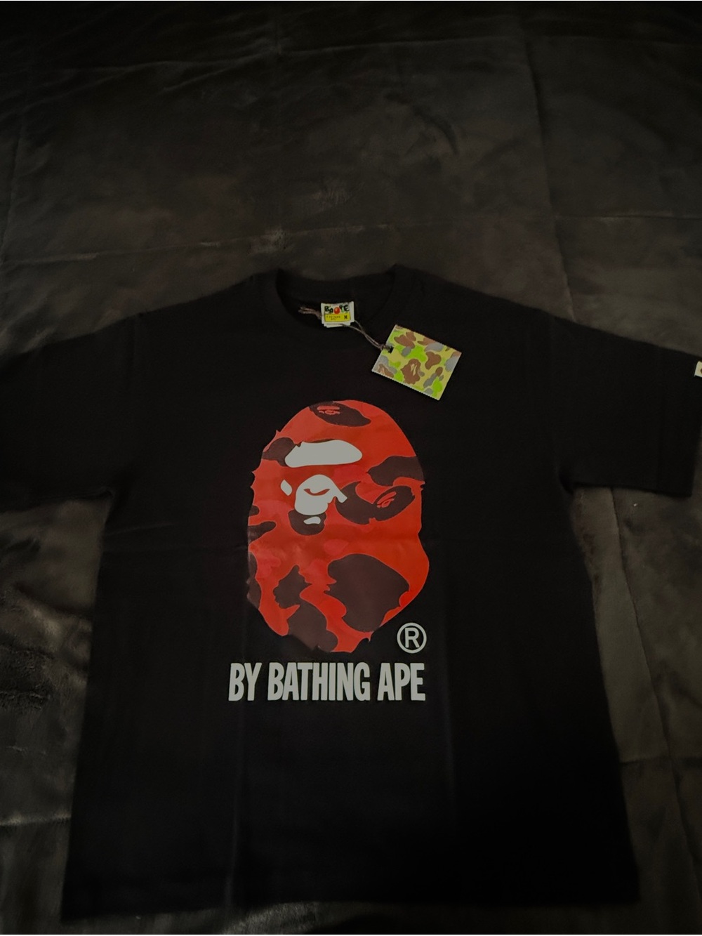 Black bape shirt size M